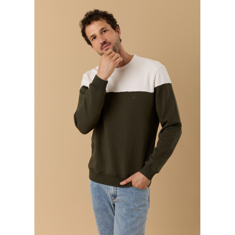 sweat-homme-climat-kaki-creme-coton-biologique-collection-automne-hiver-2026-1