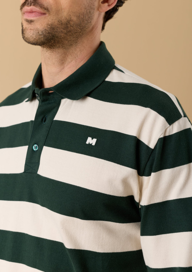 polo-homme-liam-vert-ombre-creme-coton-biologique-collection-automne-hiver-2026-2