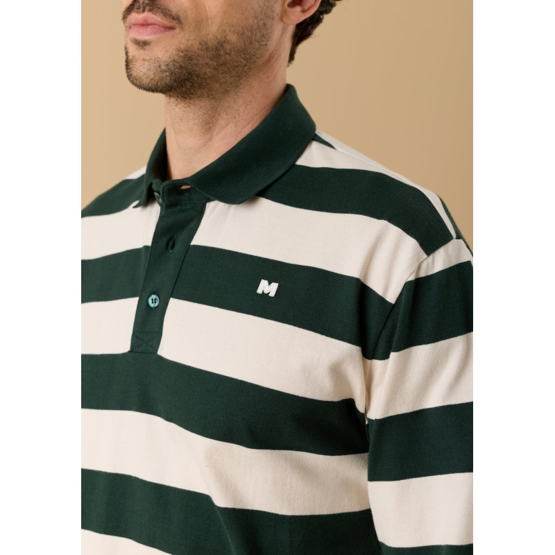 polo-homme-liam-vert-ombre-creme-coton-biologique-collection-automne-hiver-2026-2