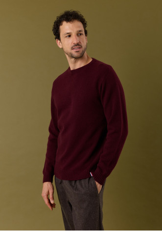 pull-homme-toison-rouge-grenat-made-in-france-laine-merinos-collection-automne-hiver-2026-2