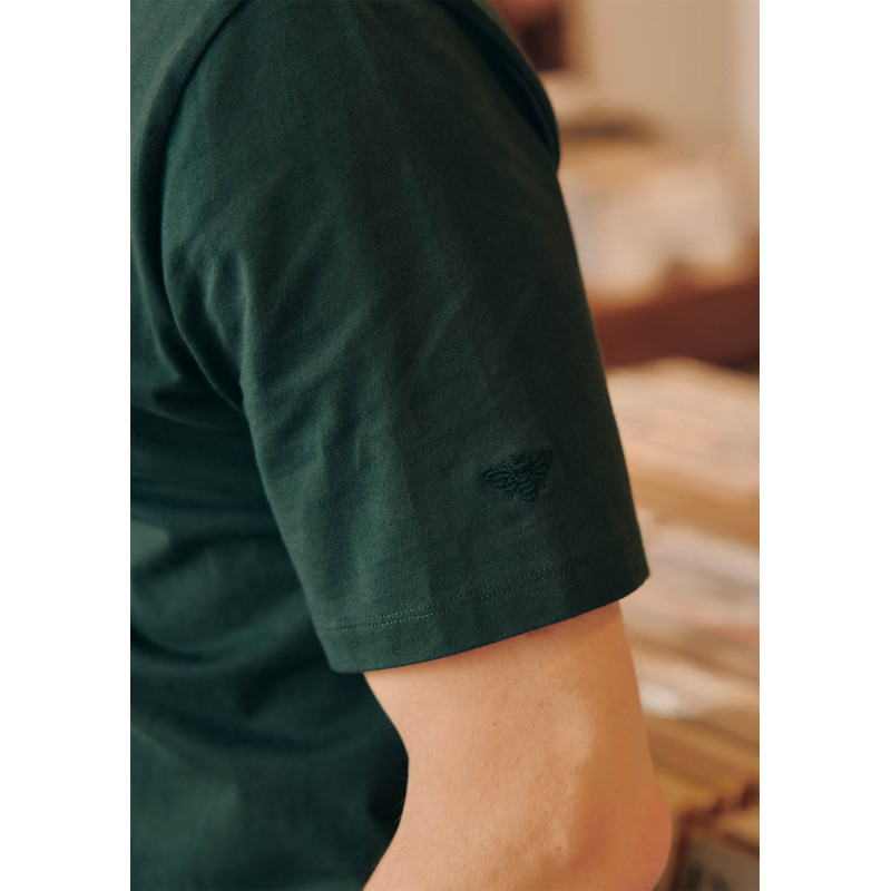 t-shirt-homme-marceau-vert-coton-biologique-collection-automne-hiver-2026-2