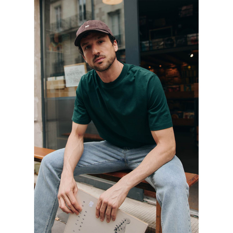 t-shirt-homme-marceau-vert-coton-biologique-collection-automne-hiver-2026-1