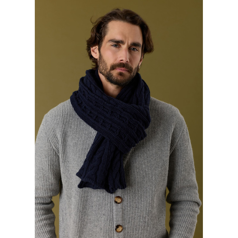 echarpe-homme-torsade-bleu-marine-made-in-france-collection-automne-hiver-2026-2