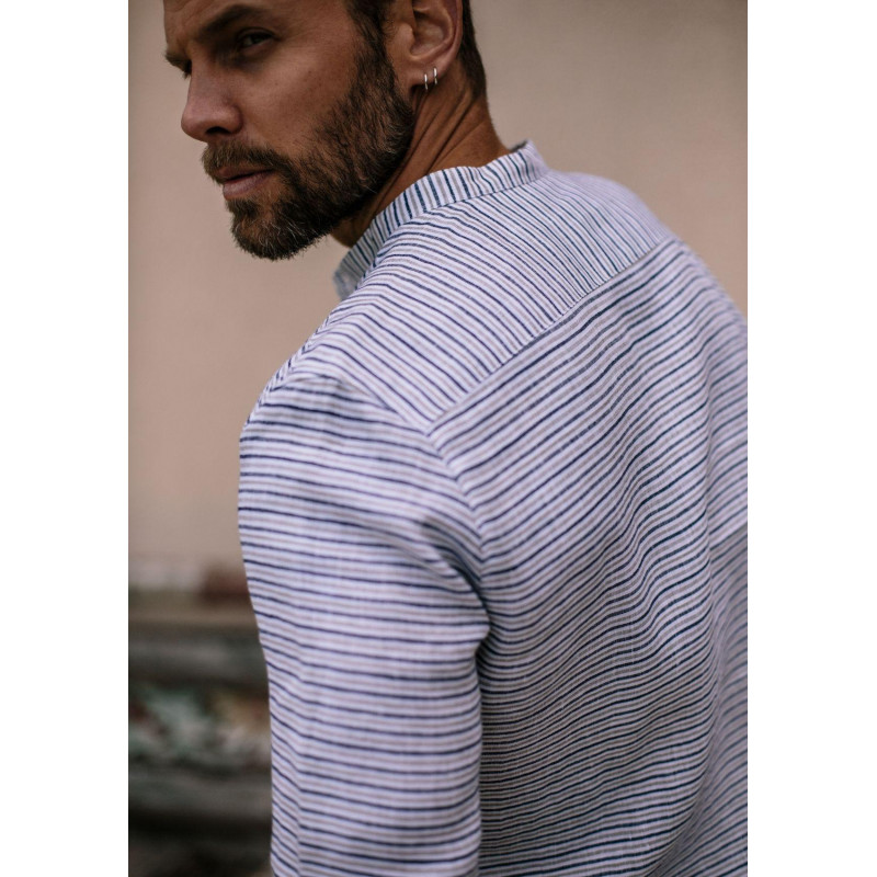 19pe-chemise-homme-montlilin-naturel-rayures-lin-col-mao_3 19pe-chemise-homme-montlilin-naturel-rayures-lin-col-mao_3