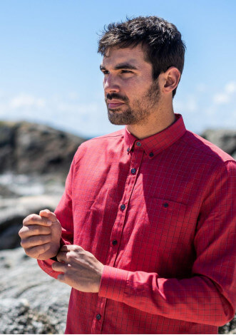 CHEMISE CERF ROUGE CARREAUX