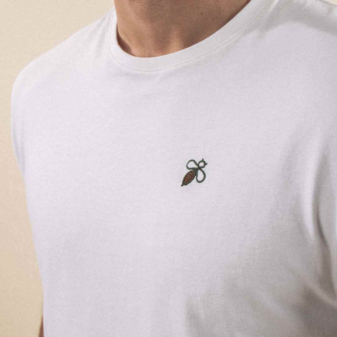 T-shirten blanc en coton bio montlimart