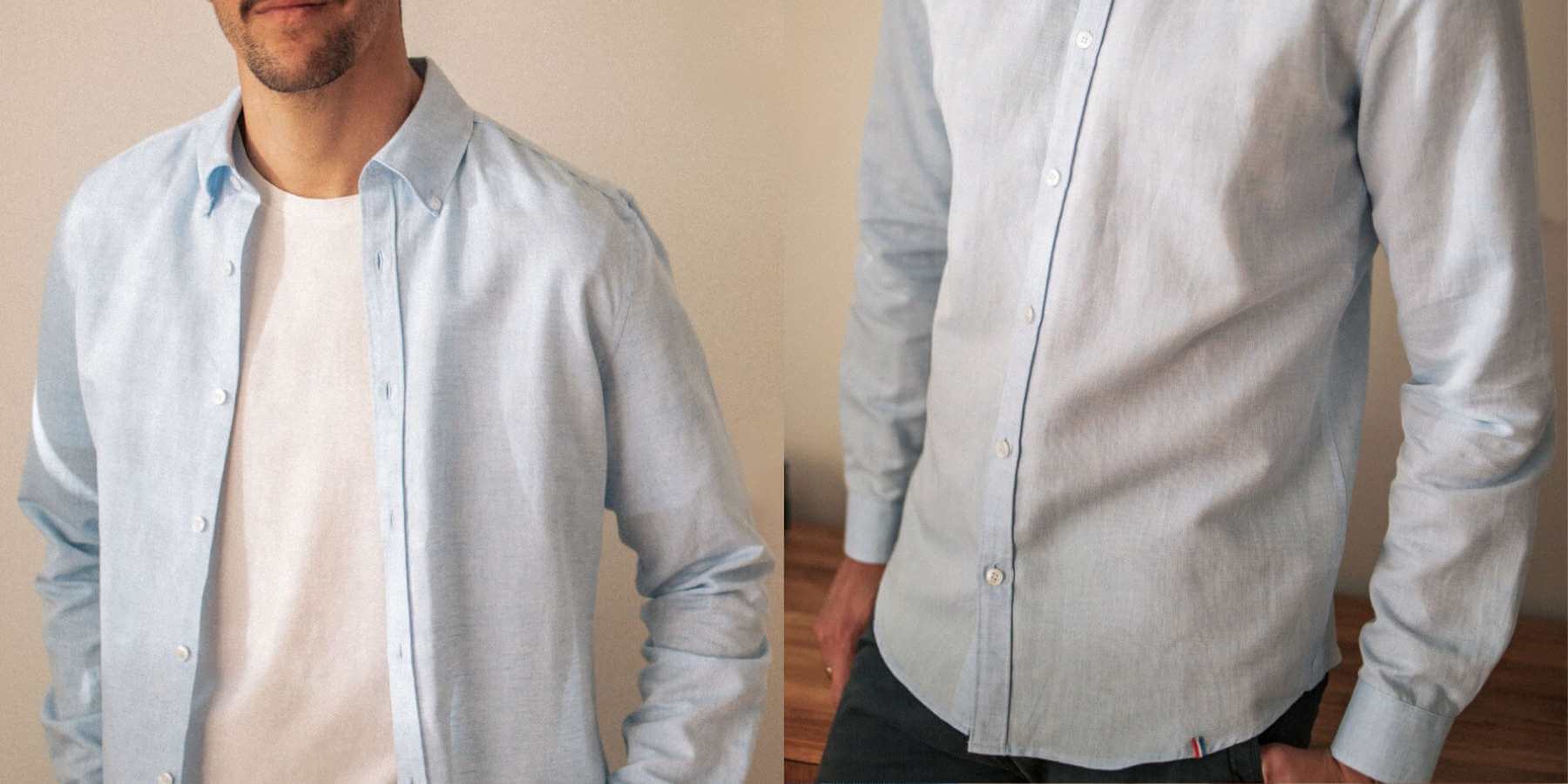 Chemise made in france homme lin montlimart