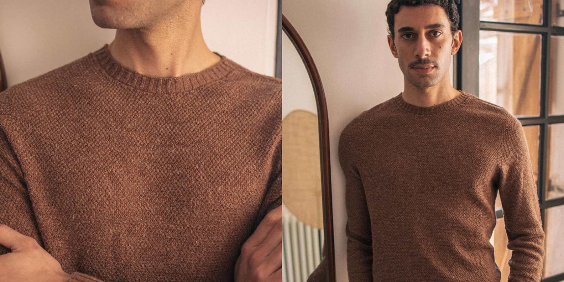 Pull made in france homme en lin Montlimart
