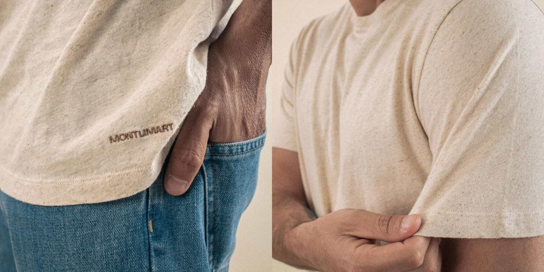 T-shirt homme coton bio et chanvre Montlimart