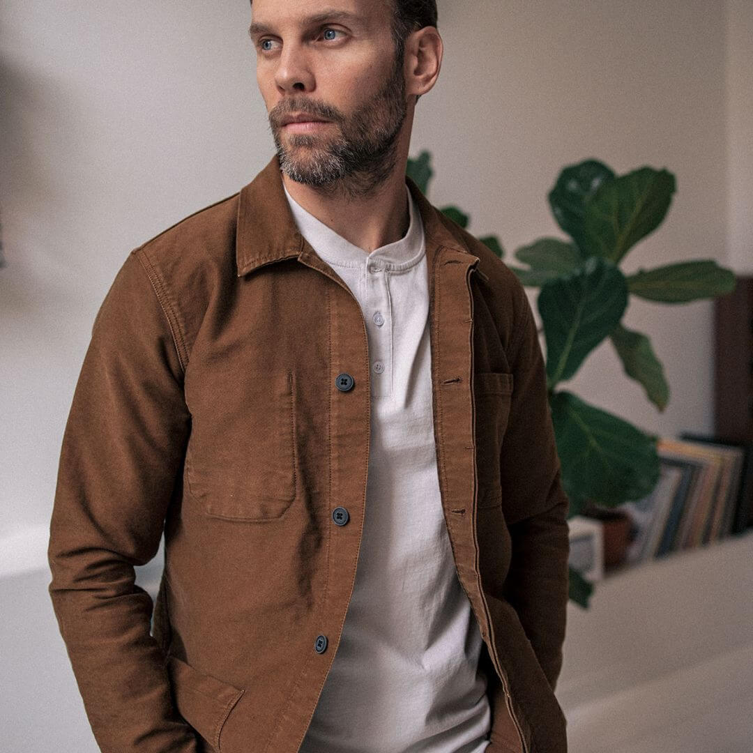 veste homme demi saison camel