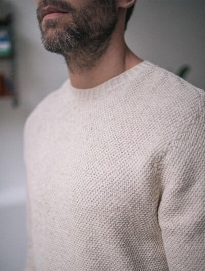 Notre 1er pull made in France et tricoté 3D en lin