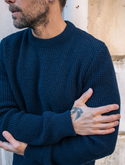 UN PULL HOMME 100% RECYCLÉ, MADE IN FRANCE ET STYLÉ