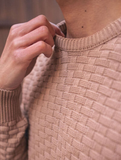 Le Retour du Pull Homme DAMIER